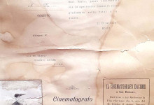 Documento di ringraziamento della Real Casa ai coniugi Dacomo per la rappresentazione cinematografica avvenuta a San Rossore nel 1906